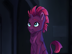 Size: 4000x3000 | Tagged: safe, artist:venommocity, character:fizzlepop berrytwist, character:tempest shadow, species:pony, female, high res, solo, younger
