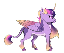 Size: 3351x2788 | Tagged: safe, artist:venommocity, character:twilight sparkle, character:twilight sparkle (alicorn), species:alicorn, species:pony, alternate design, female, simple background, solo, white background