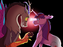Size: 4000x3000 | Tagged: safe, artist:venommocity, character:discord, character:twilight sparkle, species:pony, episode:the return of harmony, g4, my little pony: friendship is magic, crying, discorded, mind control, scene interpretation