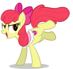 Size: 1197x1126 | Tagged: safe, artist:thunder-blur, character:apple bloom, species:earth pony, species:pony, female, goldie delicious' scarf, older, older apple bloom, simple background, solo, transparent background