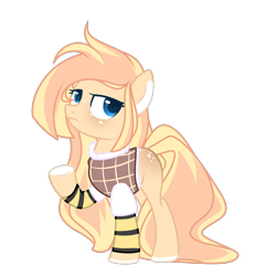 Size: 2000x2000 | Tagged: safe, artist:takan0, oc, oc only, species:earth pony, species:pony, clothing, female, high res, mare, shirt, simple background, solo, sweater vest, transparent background