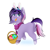 Size: 2000x2000 | Tagged: safe, artist:dollpone, oc, oc only, species:pony, species:unicorn, basket, bunny ears, clothing, easter basket, female, high res, mare, scarf, simple background, solo, white background