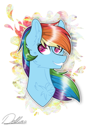 Size: 768x1024 | Tagged: safe, artist:delfinaluther, character:rainbow dash, species:pegasus, species:pony, rainbow
