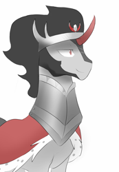 Size: 1064x1540 | Tagged: safe, artist:c0pter, character:king sombra, species:pony, male, smiling, solo, stallion