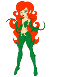 Size: 1700x2222 | Tagged: safe, artist:j053ph-d4n13l, oc, oc only, oc:poison ivy (ice1517), my little pony:equestria girls, belly button, blushing, commission, equestria girls-ified, female, lipstick, midriff, simple background, solo, transparent background, vine