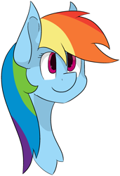 Size: 1457x2125 | Tagged: safe, artist:skylarpalette, character:rainbow dash, species:pegasus, species:pony, female, fluffy, full color, looking up, mare, simple background, simple shading, smiling, transparent background