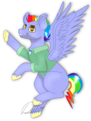 Size: 768x1024 | Tagged: safe, artist:delfinaluther, character:bow hothoof, species:pegasus, species:pony, male, stallion