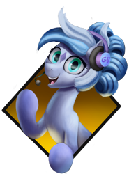 Size: 1130x1523 | Tagged: safe, artist:foxpit, oc, oc only, species:earth pony, species:pony, female, headset, mare, simple background, solo, transparent background