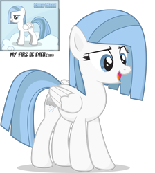 Size: 2000x2229 | Tagged: safe, artist:le-23, oc, oc only, oc:snow cloud, species:pegasus, species:pony, misspelling, pegasus oc, rework, simple background, solo, transparent background, vector, wings