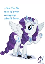 Size: 1024x1448 | Tagged: safe, artist:teammagix, character:rarity, species:alicorn, species:pony, alicornified, annoyed, race swap, raricorn