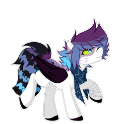 Size: 2000x2000 | Tagged: safe, artist:takan0, oc, species:pegasus, species:pony, colored wings, high res, male, simple background, solo, stallion, transparent background, wings