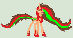 Size: 4704x2464 | Tagged: safe, artist:twidashfan1234, base used, oc, oc only, oc:firefly solstice, oc:nightmare flaring earth, species:alicorn, species:pegasus, species:pony, g4, nightmare form, solo