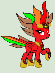 Size: 1384x1820 | Tagged: safe, artist:twidashfan1234, base used, oc, oc only, oc:firefly solstice, species:pegasus, species:pony, g4, solo, super, super form
