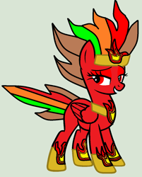 Size: 896x1116 | Tagged: safe, artist:twidashfan1234, base used, oc, oc only, oc:firefly solstice, species:pegasus, species:pony, g4, solo, super, super form