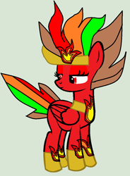 Size: 756x1028 | Tagged: safe, artist:twidashfan1234, base used, oc, oc only, oc:firefly solstice, species:pegasus, species:pony, g4, solo, super, super form