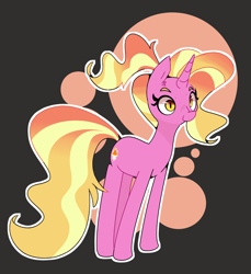 Size: 4200x4582 | Tagged: safe, artist:kindakismet, character:luster dawn, species:pony, species:unicorn, g4, female, mare, simple background, smiling, solo