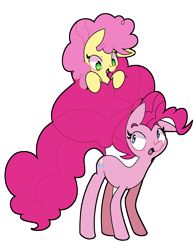 Size: 2200x2800 | Tagged: safe, artist:kindakismet, character:li'l cheese, character:pinkie pie, episode:the last problem, g4, my little pony: friendship is magic, cute, duo, female, looking at each other, male, mother and child, mother and son, simple background, transparent background