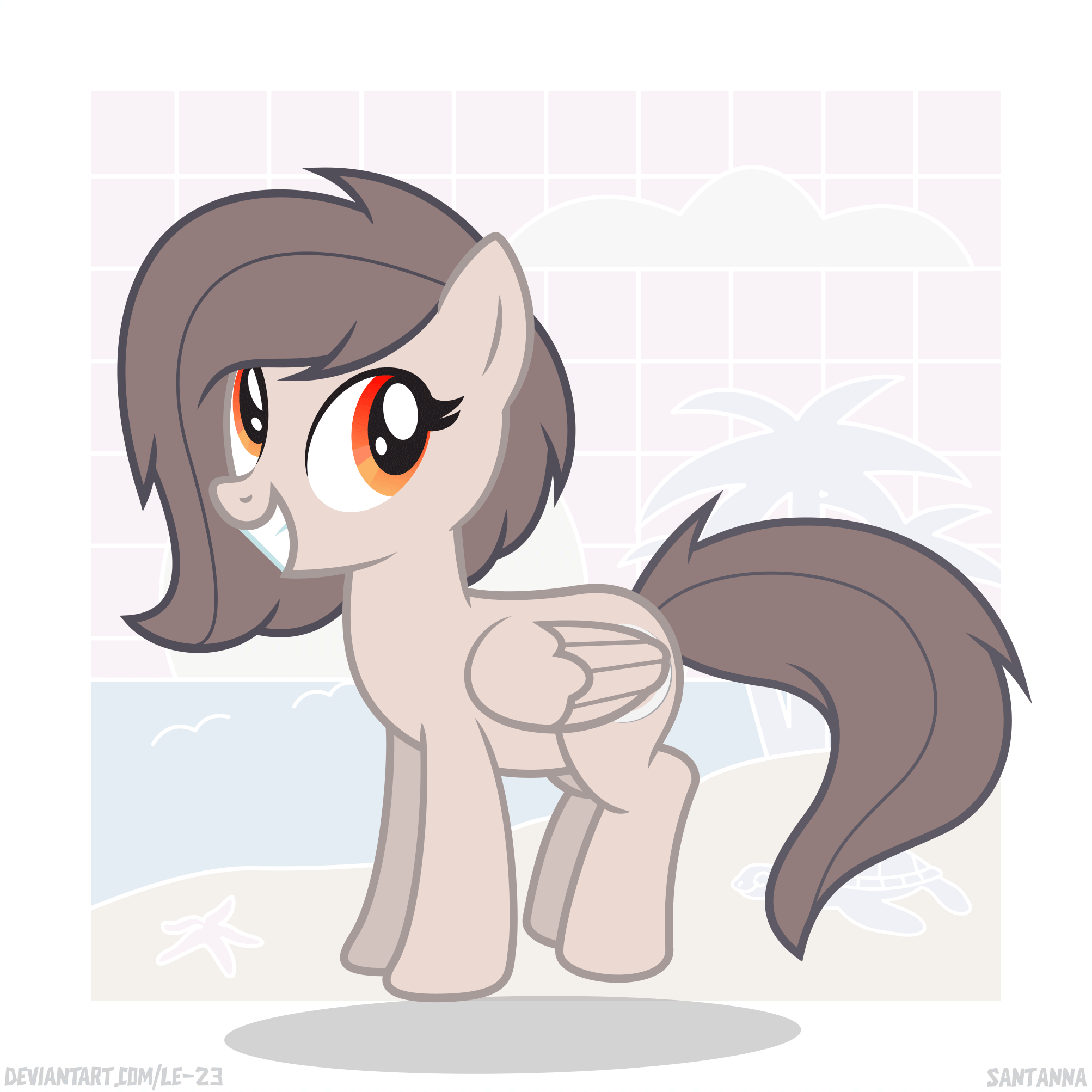 Size: 2006x2006 | Tagged: safe, artist:le-23, oc, oc only, oc:santanna, species:pegasus, species:pony, g4, animated, commission, jumping, pegasus oc, pegasus wings, simple background, solo, wings, ych result