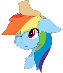 Size: 5630x6483 | Tagged: safe, artist:skylarpalette, character:rainbow dash, species:pegasus, species:pony, g4, absurd resolution, bust, cheek fluff, chest fluff, commission, cute, dashabetes, disembodied hand, ear fluff, ears, female, floppy ears, hand, happy, head pat, looking up, mare, multicolored hair, pat, pink eyes, rainbow hair, ruffled hair, simple background, simple shading, smiling, transparent background, wings