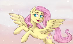 Size: 1931x1150 | Tagged: safe, artist:haruhi-il, character:fluttershy, species:pegasus, species:pony, g4, female, solo, wings