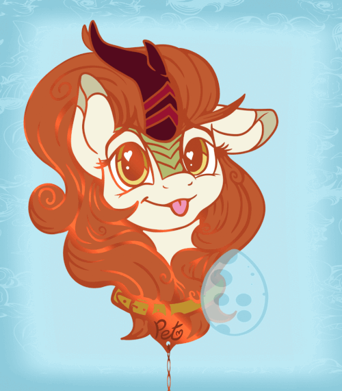 Size: 500x571 | Tagged: safe, artist:banoodle, character:autumn blaze, character:cinder glow, character:rain shine, character:summer flare, species:kirin, g4, animated, blepping, collar, enamel pin, female, gif, multiple variants, pet, tongue out
