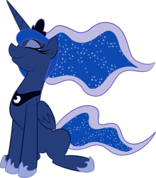 Size: 1914x2176 | Tagged: safe, artist:albinon, character:princess luna, species:alicorn, species:pony, g4, commission, commissioner:reversalmushroom, female, mare, simple background, solo, transparent background
