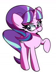 Size: 1374x1822 | Tagged: safe, artist:kindakismet, character:starlight glimmer, species:pony, species:unicorn, g4, equal cutie mark, s5 starlight, simple background, smiling, smirk, solo, white background