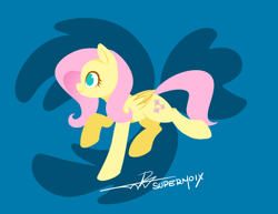 Size: 1584x1224 | Tagged: safe, artist:supermoix, character:fluttershy, species:pegasus, species:pony, g4, cute, female, folded wings, lineless, mare, simple background, solo, wings