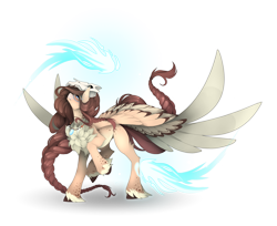 Size: 1024x835 | Tagged: safe, artist:taiga-blackfield, oc, oc only, oc:ondrea, species:pegasus, species:pony, g4, simple background, skull, solo, transparent background