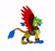 Size: 2003x1870 | Tagged: safe, artist:lyraalluse, oc, oc only, oc:talitha featherclaw, species:bird, species:griffon, species:parrot, g4, griffon oc, original character do not steal, simple background, solo, white background