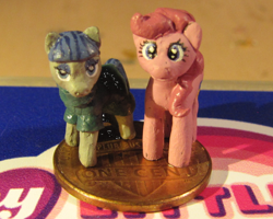 Size: 1200x960 | Tagged: safe, artist:soobel, character:maud pie, character:pinkie pie, g4, craft, miniature, sculpture