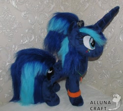 Size: 1024x926 | Tagged: safe, artist:allunacraft, character:princess luna, species:pony, g4, irl, photo, plushie, solo