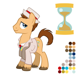 Size: 504x504 | Tagged: safe, artist:lissystrata, character:doctor whooves, character:time turner, species:earth pony, species:pony, g4, crossover, doctor who, male, ponified, reference sheet, seventh doctor, simple background, solo, stallion, the doctor, transparent background, unshorn fetlocks