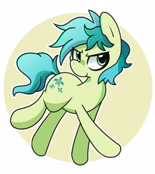 Size: 1828x2059 | Tagged: safe, artist:kindakismet, character:sandbar, species:earth pony, species:pony, g4, abstract background, circle background, solo