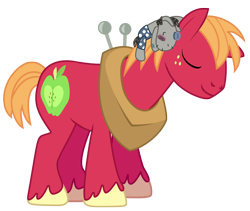 Size: 1800x1517 | Tagged: safe, artist:anarchemitis, character:big mcintosh, character:smarty pants, species:earth pony, species:pony, male, simple background, solo, stallion, transparent background, vector