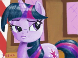 Size: 640x480 | Tagged: safe, artist:the-wizard-of-art, character:twilight sparkle, character:twilight sparkle (unicorn), species:pony, species:unicorn, episode:the mysterious mare do well, g4, my little pony: friendship is magic, female, not bad, scene interpretation, solo