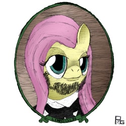 Size: 894x894 | Tagged: safe, artist:doublebackstitcharts, character:fluttershy, abraham lincoln, presidents