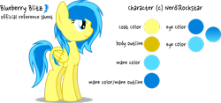 Size: 1309x611 | Tagged: safe, artist:blueblitzie, oc, oc only, oc:blueberry blitz, species:pegasus, species:pony, reference sheet, simple background, solo, transparent background