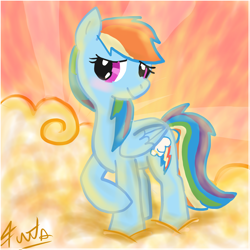 Size: 2000x2000 | Tagged: safe, artist:fuutachimaru, character:rainbow dash, female, high res, solo