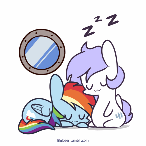 Size: 500x500 | Tagged: safe, artist:penguinpotential, artist:php56, character:rainbow dash, oc, species:pegasus, species:pony, :3, animated, breathing, chibi, cute, eyes closed, female, mare, porthole, simple background, sleeping, white background, zzz