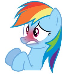 Size: 6000x7000 | Tagged: safe, artist:anxet, edit, character:rainbow dash, absurd resolution, blushing, female, simple background, solo, transparent background, vector
