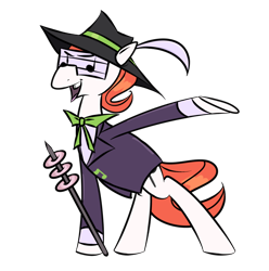 Size: 800x806 | Tagged: safe, artist:perrydotto, batman, batman: the brave and the bold, music meister, neil patrick harris, ponified, solo