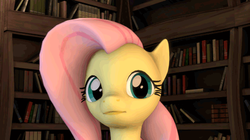 Size: 500x281 | Tagged: safe, artist:drdicksamazingstick, character:fluttershy, species:pony, 3d, animated, cute, female, looking at you, mare, shyabetes, solo, source filmmaker