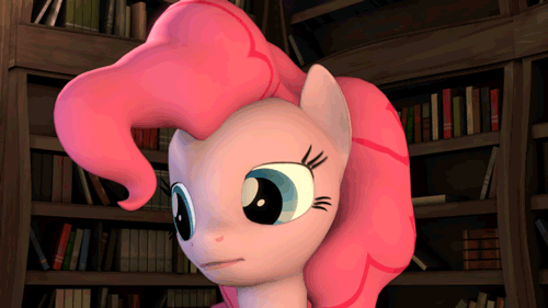 Size: 500x281 | Tagged: safe, artist:drdicksamazingstick, character:pinkie pie, 3d, animated, female, looking at you, smiling, solo, source filmmaker