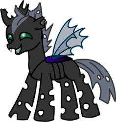 Size: 550x580 | Tagged: safe, artist:youwillneverkno, oc, oc only, species:changeling, changelingified, simple background, solo, transparent background, vector
