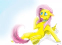 Size: 3000x2200 | Tagged: safe, artist:goina, character:fluttershy, crying, female, futa fluttershy, solo