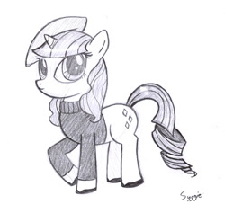 Size: 600x593 | Tagged: safe, artist:syggie, character:rarity, beatnik rarity, beret, clothing, hat