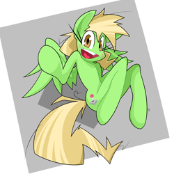 Size: 2500x2500 | Tagged: safe, artist:red-poni, oc, oc only, blushing, semi-anthro, solo