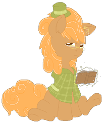 Size: 463x562 | Tagged: safe, artist:princessamity, oc, oc only, species:pony, species:unicorn, aura, book, clothing, glasses, hat, looking at you, magic, pixel art, shawl, simple background, sitting, solo, sparkles, unamused