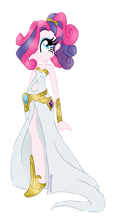Size: 537x1026 | Tagged: safe, artist:nightmarelunafan, oc, oc only, oc:rare swirl, parent:pinkie pie, parent:rarity, parents:raripie, my little pony:equestria girls, magical lesbian spawn, offspring, simple background, solo, white background
